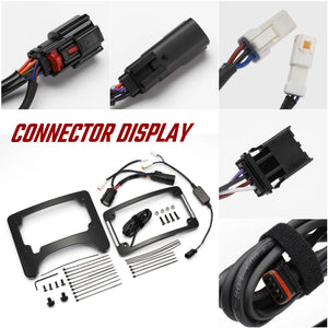 Support de plaque d'immatriculation avec feu stop LED intégré pour Harley-Davidson Street Glide, Road Glide 2014-2023 – photo 6/7