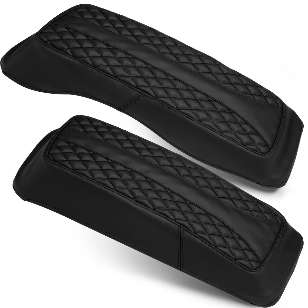 Caches de protection pour sacoches cavalières Harley Touring 1993-2013, cuir microfibre (la paire) - vue 13