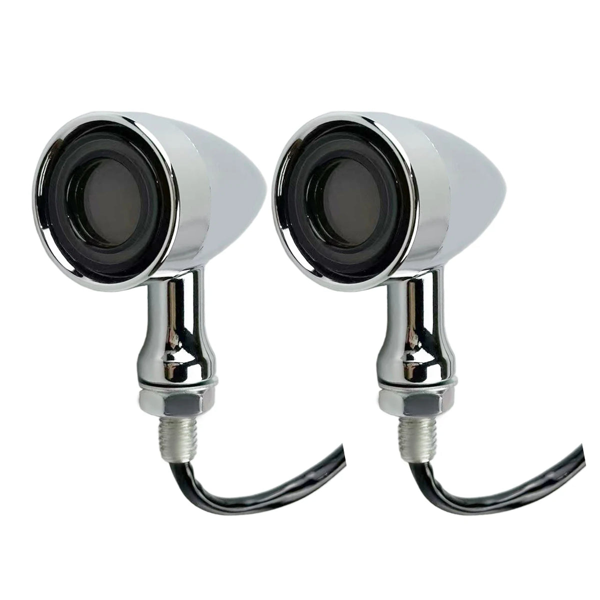 Clignotants LED universels avant/arrière type bullet avec veilleuse et feu stop moto - vue 3