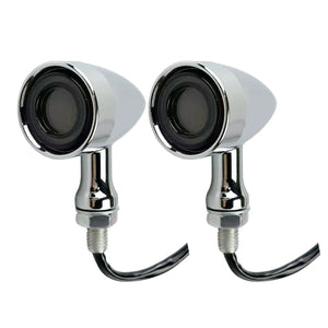 Clignotants LED universels avant/arrière type bullet avec veilleuse et feu stop moto - vue 3