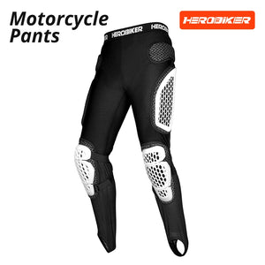 Ensemble blouson et pantalon moto noir et rouge avec protections - vue de face - vue 7