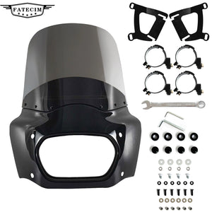 Carénage Road Warrior noir pour moto Harley Fat Bob - vue 1