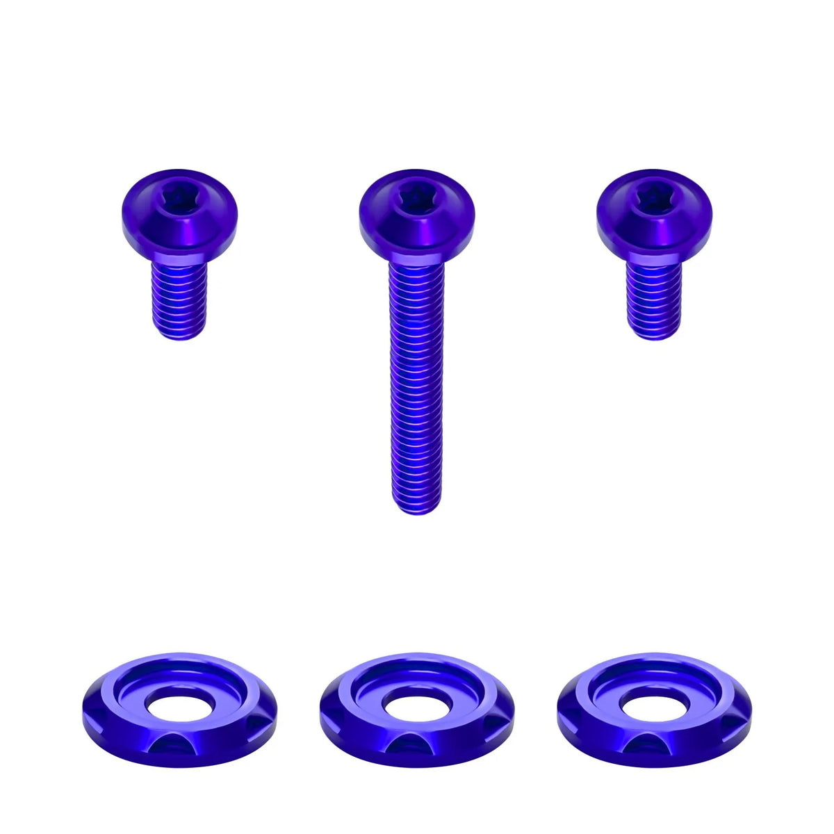 Vis de pare-brise colorées en aluminium pour Harley Touring - vue 7
