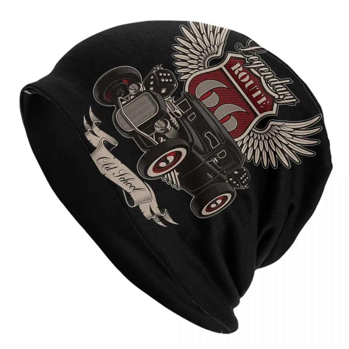Bonnet tricoté biker Route 66 pour l'hiver - vue 14