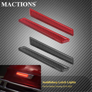 Feux LED de loquets de sacoche - Harley Touring Road King, Electra Street Glide, CVO Limited 2014-2023 – photo 1/8