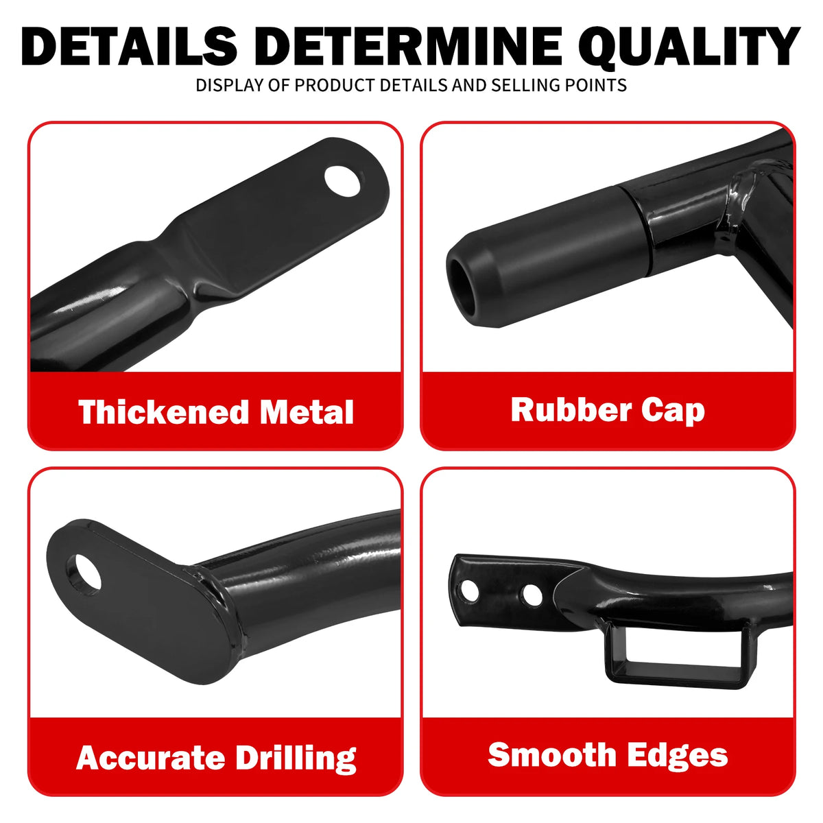 Barres de protection noires pour sacoches de Harley-Davidson Touring - vue 2