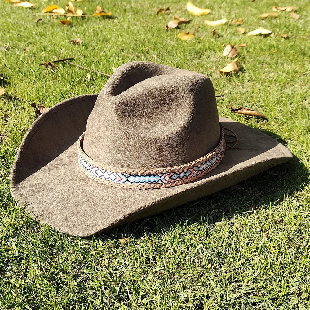Chapeau cowboy en suédine - vue 18