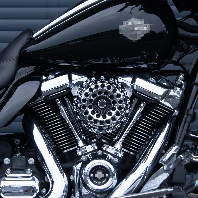 Air cleaner CNC aluminium pour Harley Touring Softail M8 - vue 3