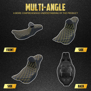 Selle Biplace avec Dossier Pilote Intégré - Harley-Davidson Touring Road King, Street Glide, Electra Glide 2009 et plus – photo 2/13