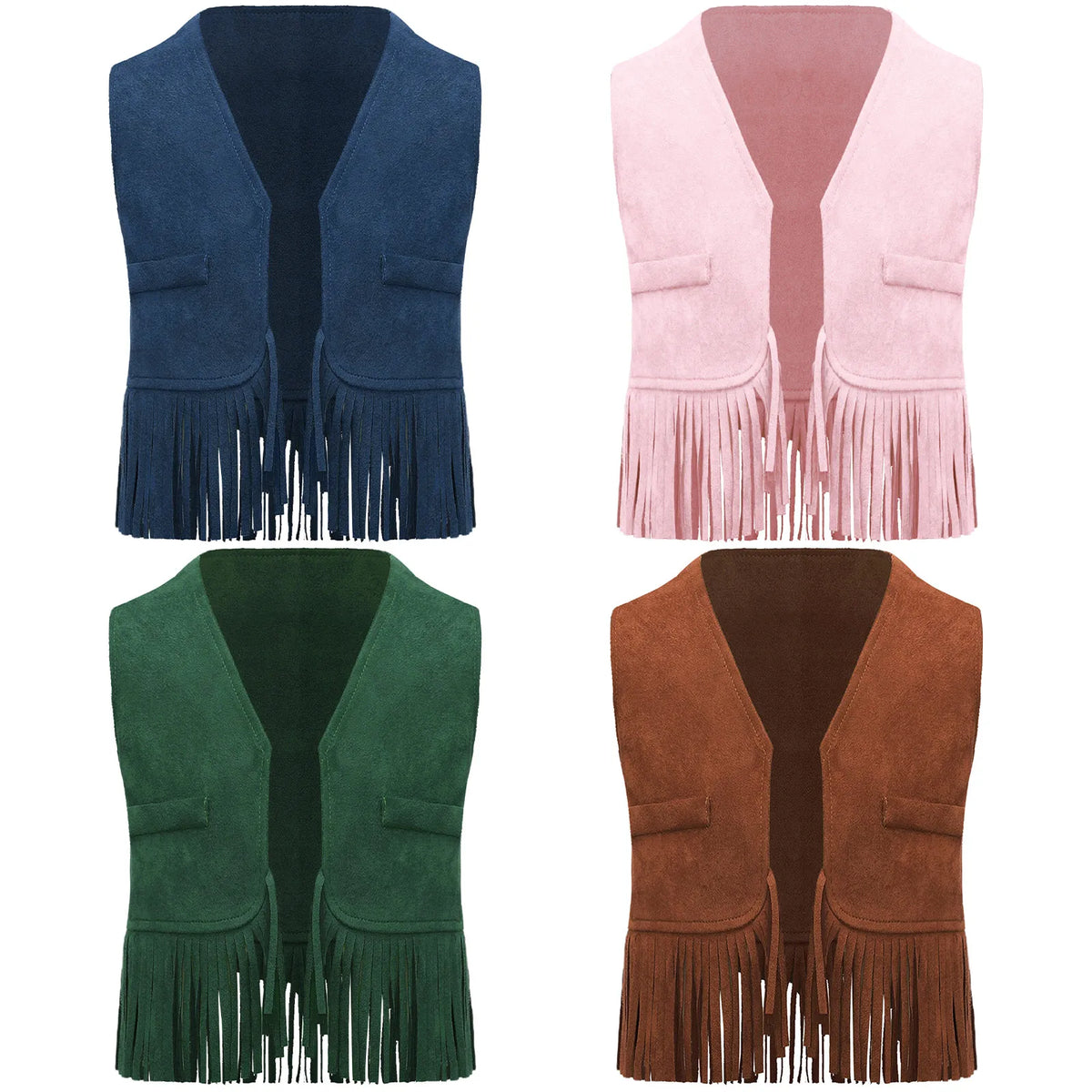 Gilet cowboy enfant à franges - vue 5