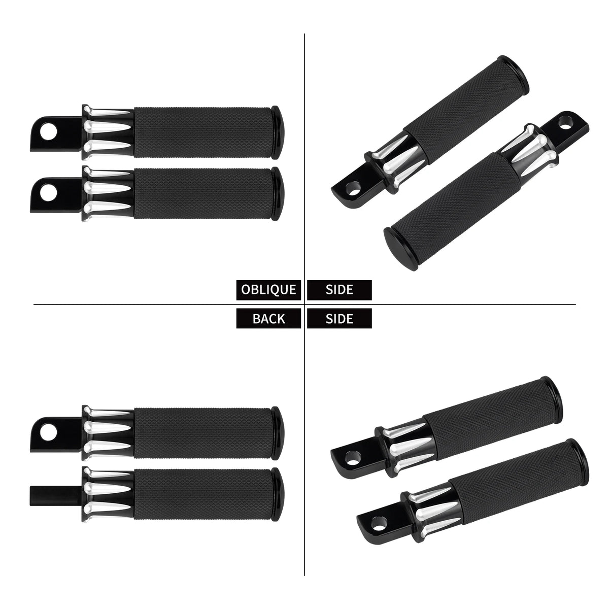 Repose-pieds passager chromé pour Harley-Davidson - vue 4