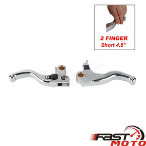 Paire de leviers de frein et d'embrayage noirs pour moto Harley-Davidson Dyna - vue 9