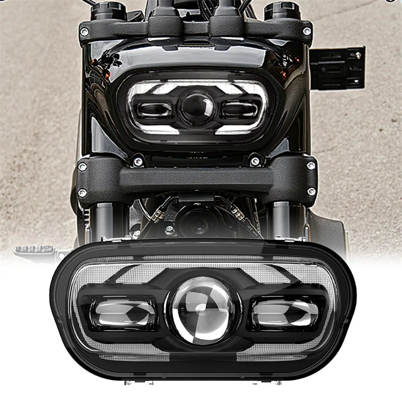 Phare LED rond de 9,8 pouces pour Harley-Davidson Fat Bob FXFB 114 - vue 1