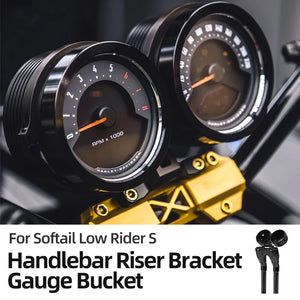 Support de Relocalisation de Compteurs (Gauge Bucket) Réglable - Harley-Davidson Softail Low Rider S 2020-2024 – photo 1/16
