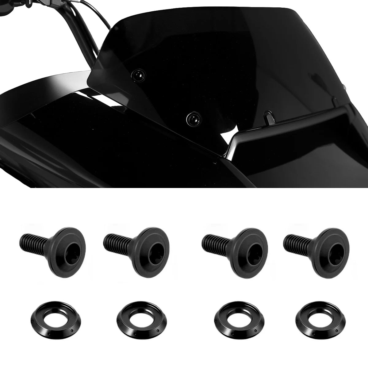 Vis de pare-brise pour Harley Road Glide - vue 5