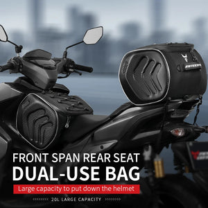 Sac de selle gris Motocentric pour moto - vue 2