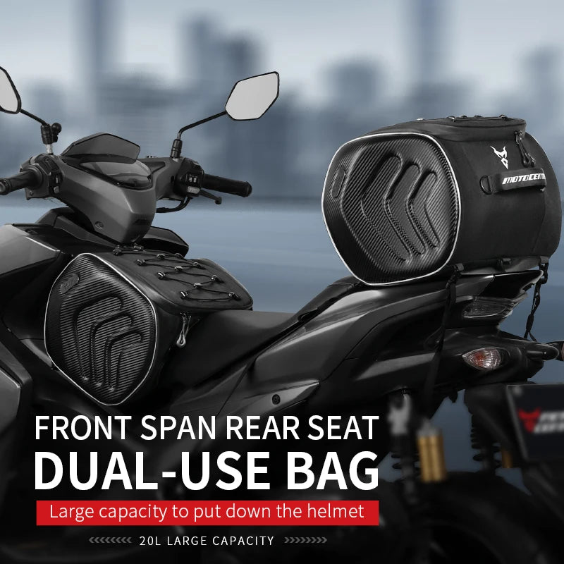 Sac de selle gris Motocentric pour moto - vue 2