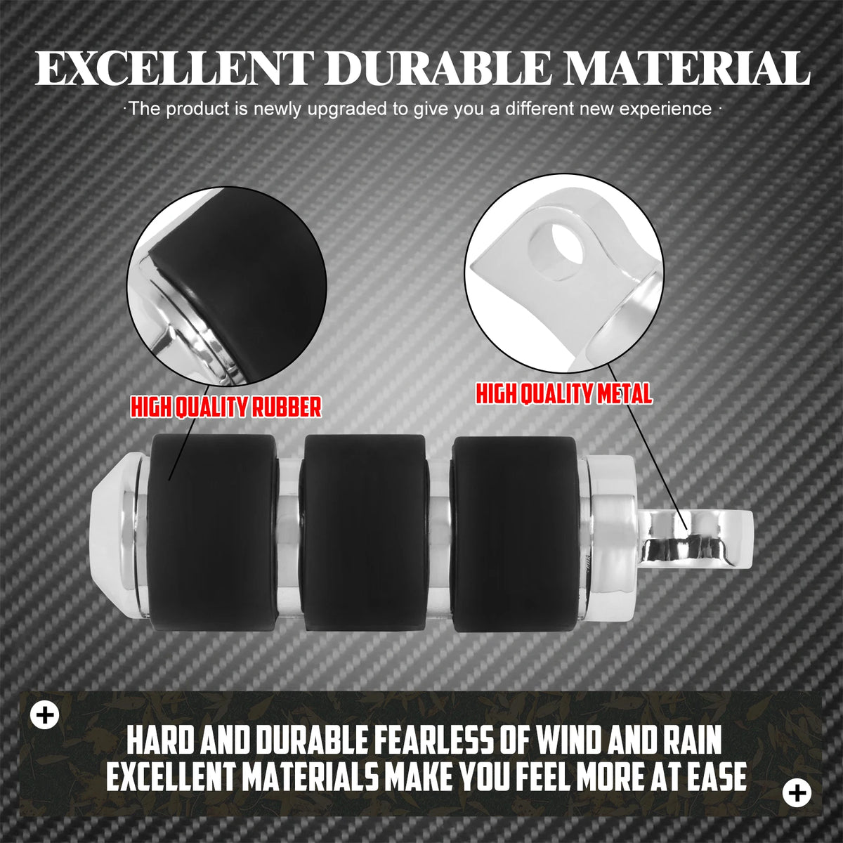 Repose-pieds en aluminium moulé pour Harley-Davidson Sportster XL883/1200, Touring, Road King, Road Glide & Softail Breakout – photo 3/8