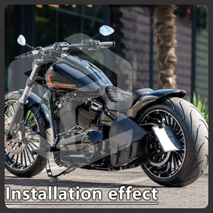Support latéral de plaque d'immatriculation avec LED pour Harley Fat Boy, Breakout, Heritage Classic, Low Rider - vue 2