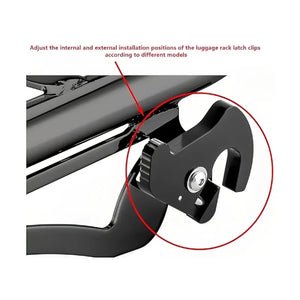 Porte-bagages amovible noir pour Harley Touring - vue 6