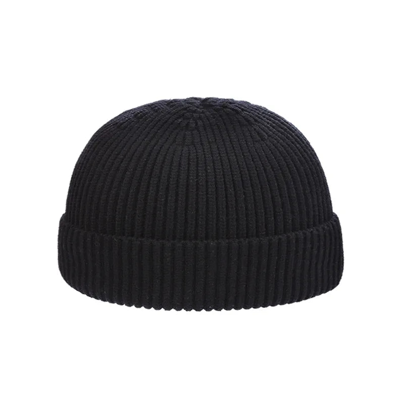 Bonnet tricot thermique à revers roulé pour l'hiver - vue 9