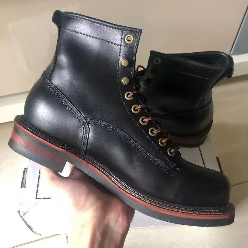 Bottines cuir cowhide homme - vue 4