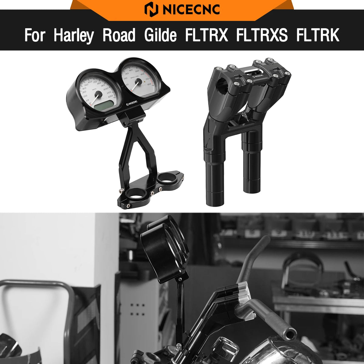 Carénage Extérieur Avant avec Cache Compteur et Support Instruments - Harley-Davidson Touring Street Glide 2023-2025 – photo 1/14