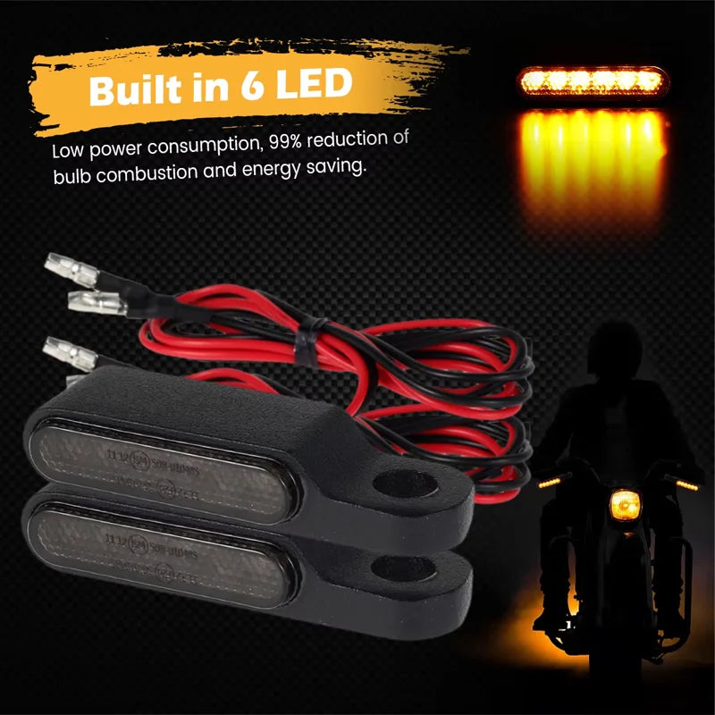 Mini clignotants LED pour Harley Sportster - vue 3