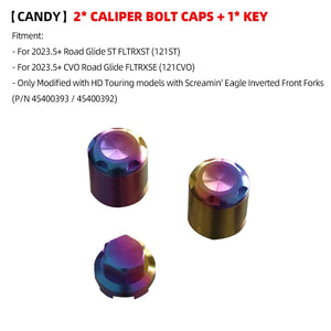 Boulons Titane Étrier/Garde-boue Avant Antivol pour Harley 121 CVO/ST, 117 Road/Street Glide – photo 23/26