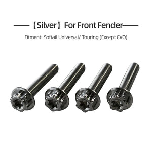 Kit de Boulons Titane Garde-boue Avant / Adaptateur d'Étrier Radial pour Harley Touring, Softail, Sportster – photo 14/14