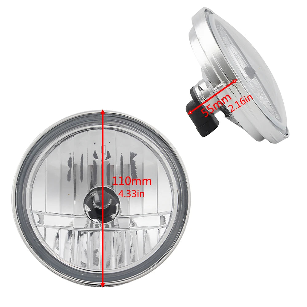 Optique de feu additionnel 110 mm pour Harley Touring - vue 5