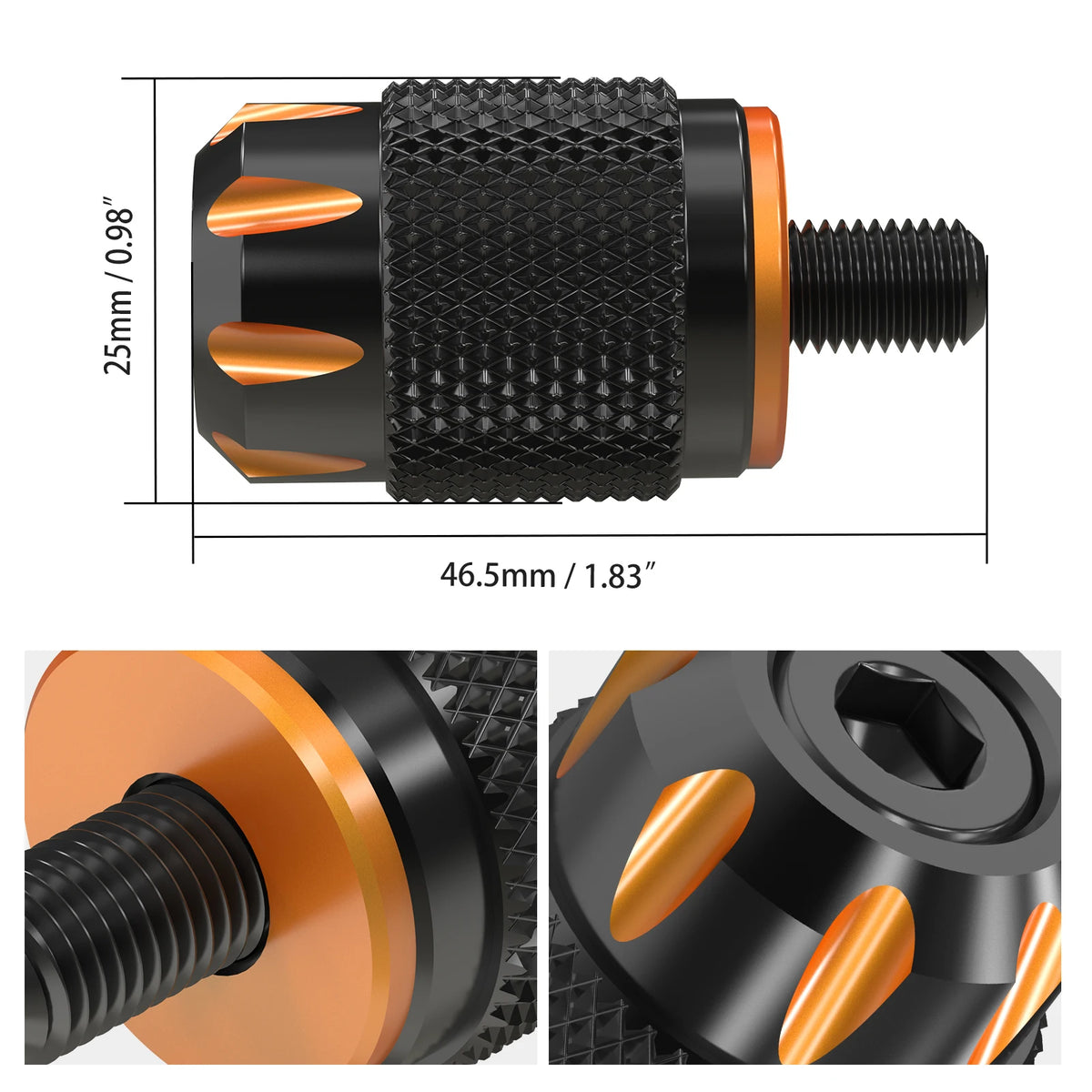 Levier de Sélecteur Court (Shorty Shifter) CNC pour Harley Touring, Softail, Sportster, V-Rod – photo 2/9