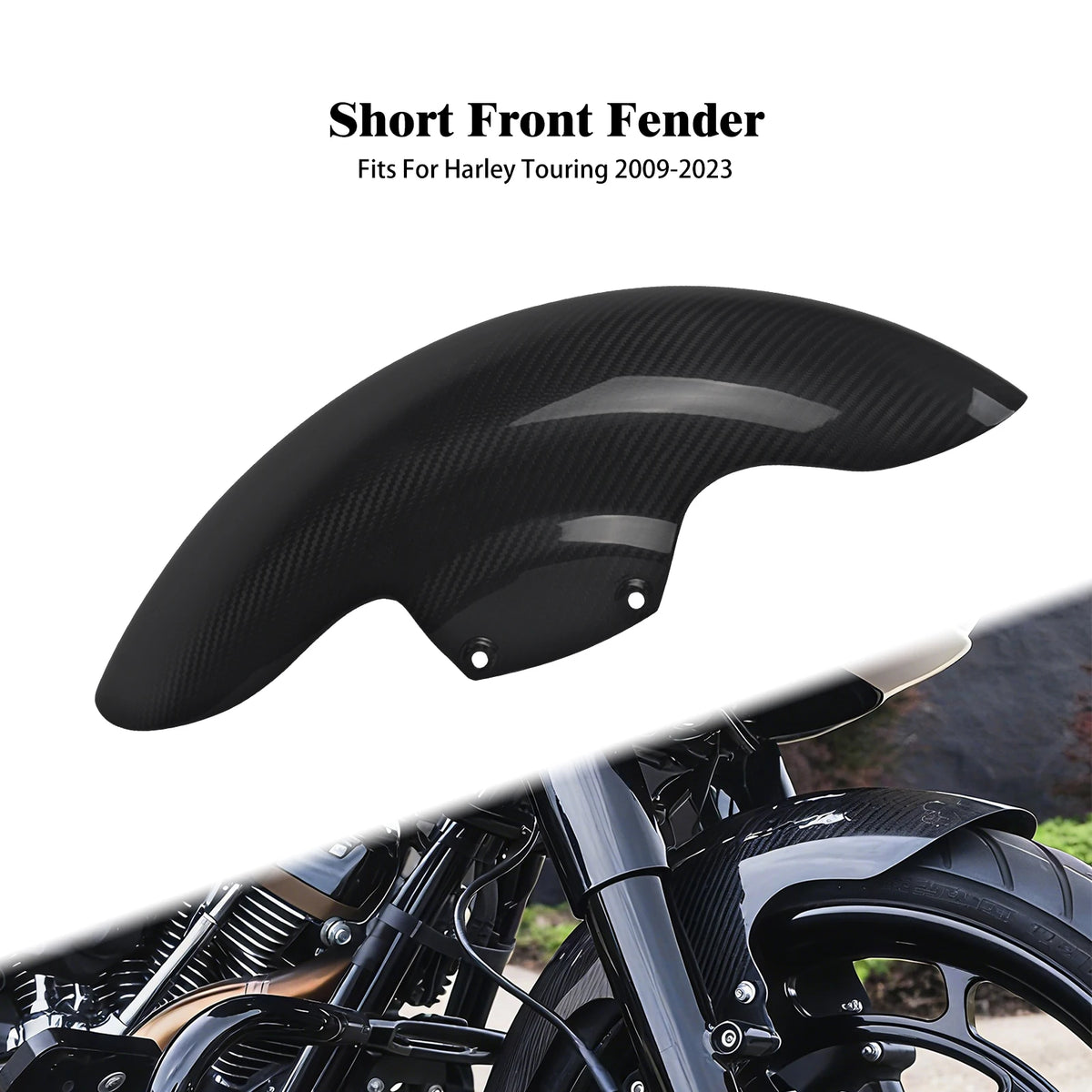 Garde-boue avant court pour Harley Touring - vue 8