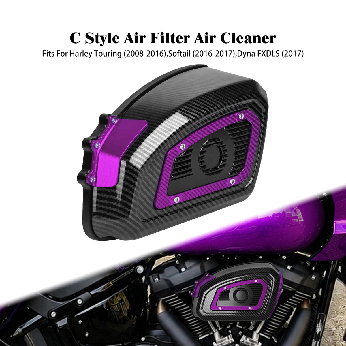 Filtre à air moto coloré haute performance pour Harley-Davidson - vue 23