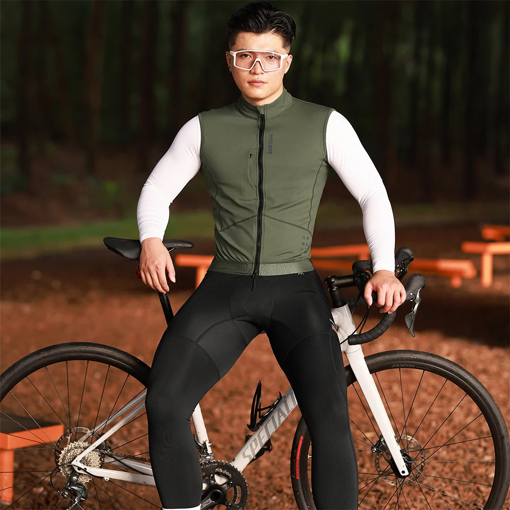 Gilet thermique cyclisme WOSAWE noir sans manches - vue 3