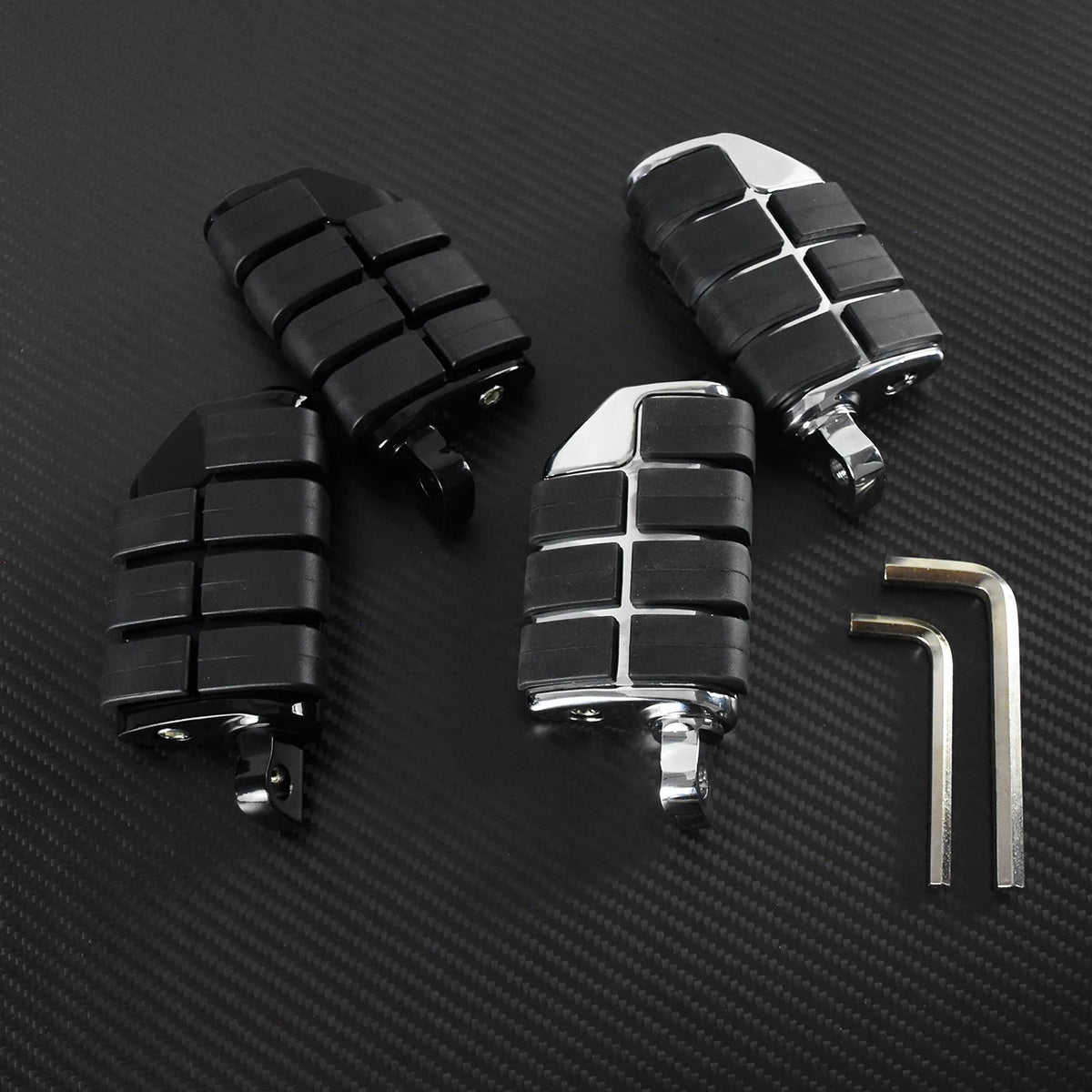 Repose-pieds universels à embase mâle 32mm (1.25'') pour Harley-Davidson Sportster, Touring, Softail, Dyna – photo 2/8