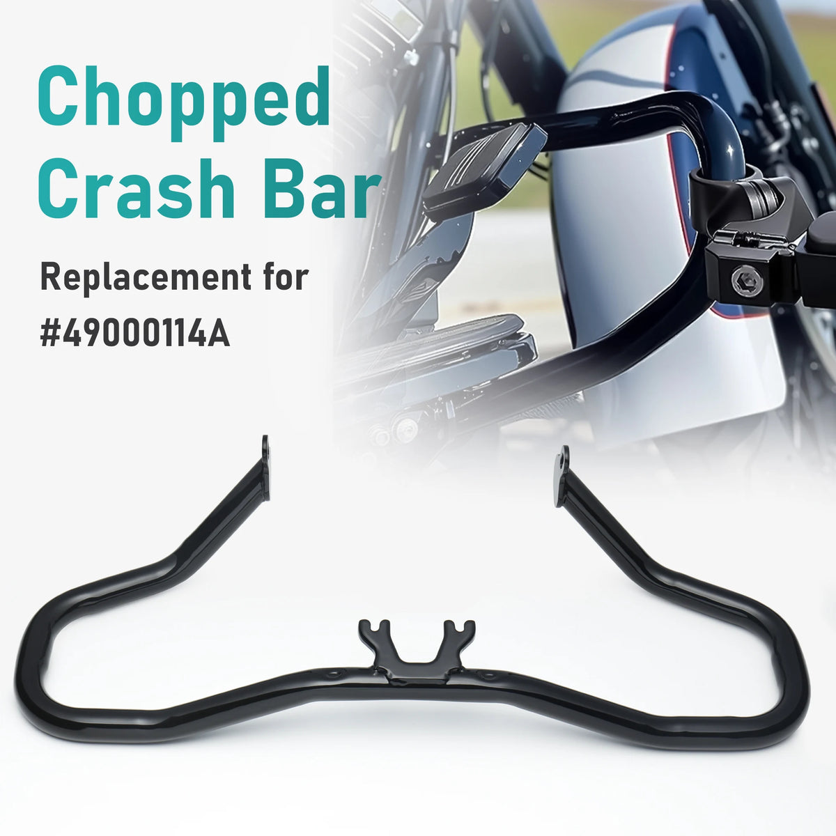 Barre de Protection Moteur 1.25" "Chopped" (Crash Bar) - Harley-Davidson Touring 2014-Up – photo 2/7