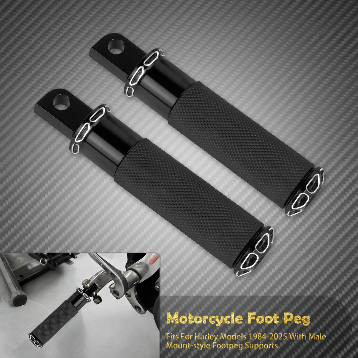 Repose-pieds Passager Arrière (Male Mount) - Harley-Davidson Dyna, Sportster, Softail, Touring – photo 8/8