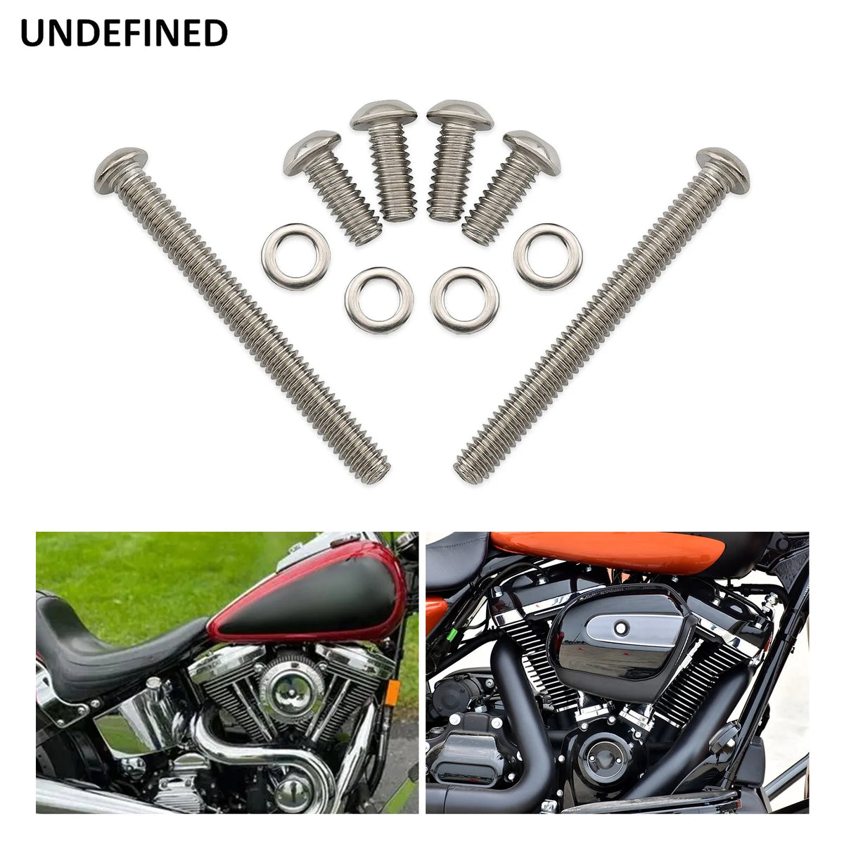 Kit de vis moteur inox pour Harley Softail Evolution - vue 4