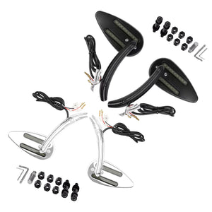 Rétroviseur latéral noir avec clignotant LED ambre intégré sur une Harley-Davidson Pan America - vue 2