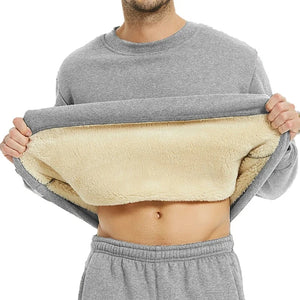 T-shirt polaire chaud homme - Haut base layer doublé peluche - vue 3