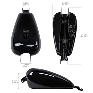 Réservoir d'essence noir pour moto Harley-Davidson Sportster Iron - vue 3