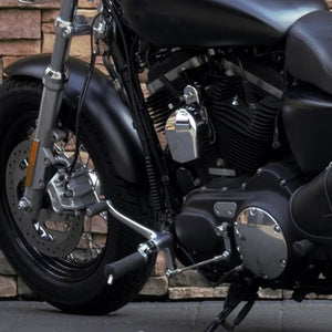 Commandes avancées talon-pointe avec pontet de sélecteur pour Harley-Davidson Sportster XL883, XL1200 & Forty-Eight (2004-2022) – photo 5/7