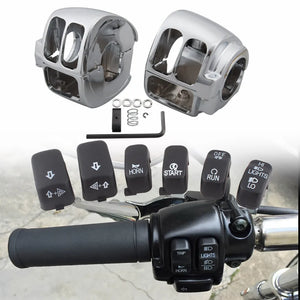 Boîtiers de commodo et boutons pour Harley Dyna, Softail et Sportster - vue 3