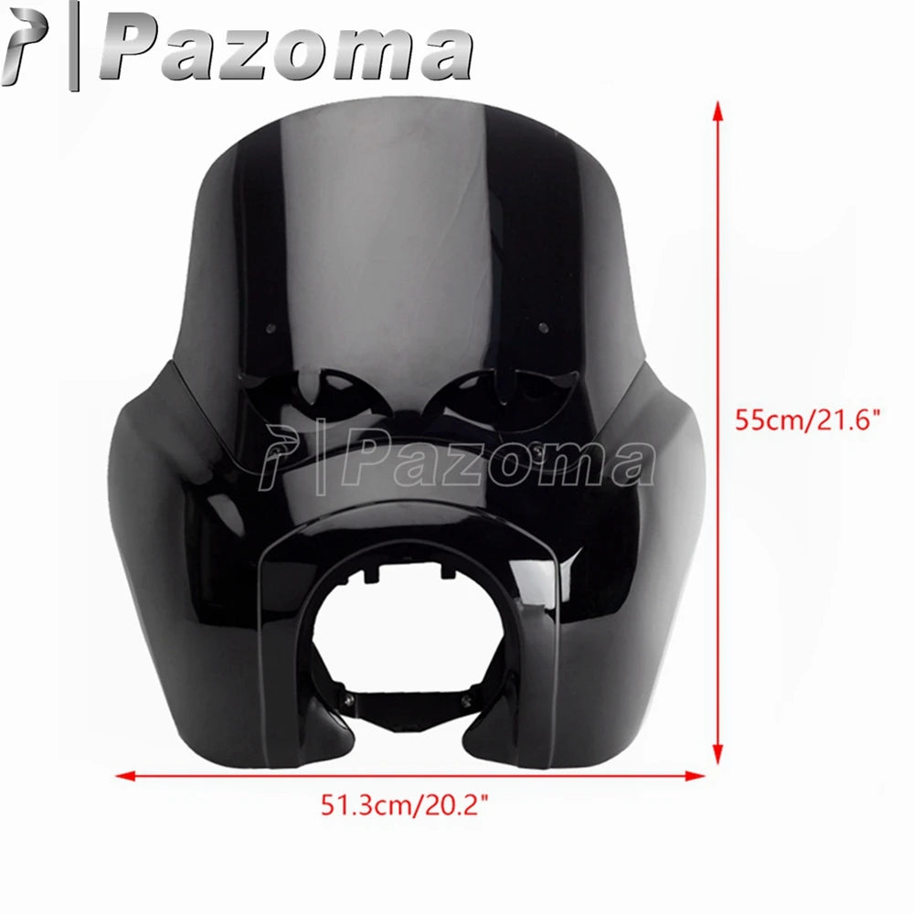Carénage de phare avec pare-brise pour moto Harley Softail - vue 5