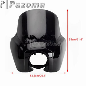 Carénage de phare avec pare-brise pour moto Harley Softail - vue 5