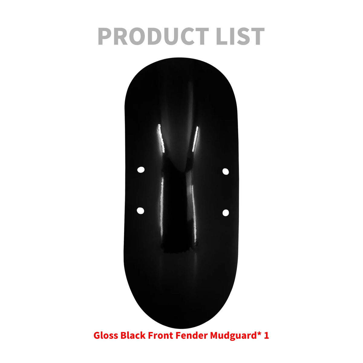 Garde-boue avant court noir style custom pour Harley-Davidson Sportster - vue 6