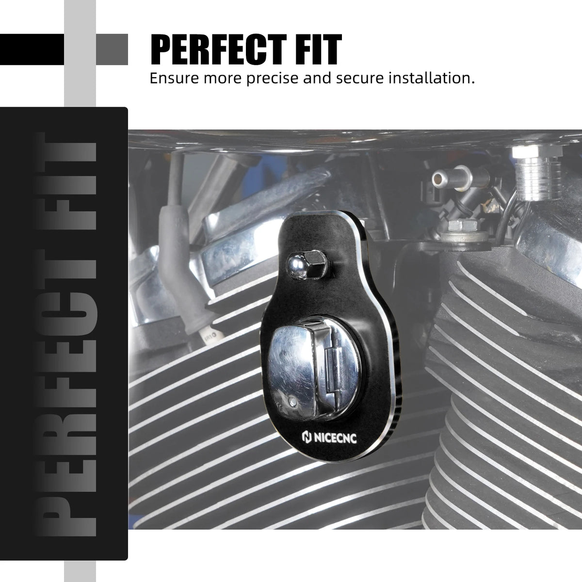Support de Déport du Contacteur d'Allumage CNC pour Harley Street Glide, Road King, Electra Glide – photo 3/10