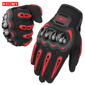 Gants moto mesh gris compatibles écran tactile - vue de face - vue 7