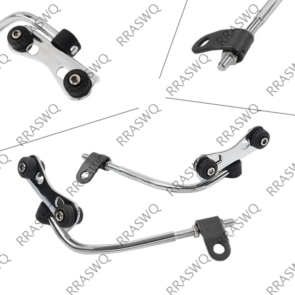 Kit de fixation universel de pare-brise noir pour moto - vue 2